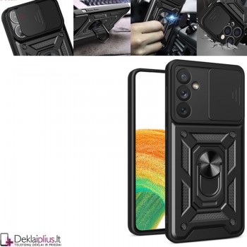 5in1 smūgiams atsparus dėklas su žiedu ir kameros apsauga (Samsung A14/A14 5G)